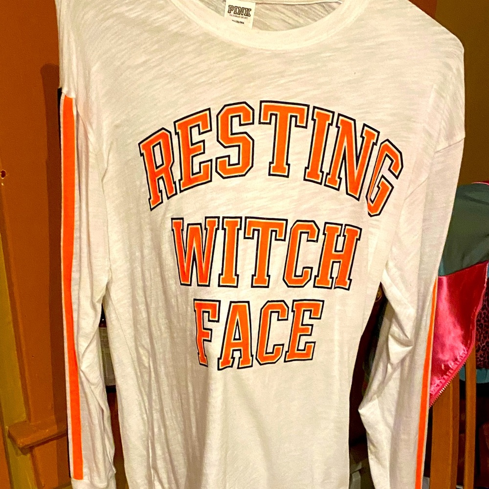 Vs pink Halloween shirt size large